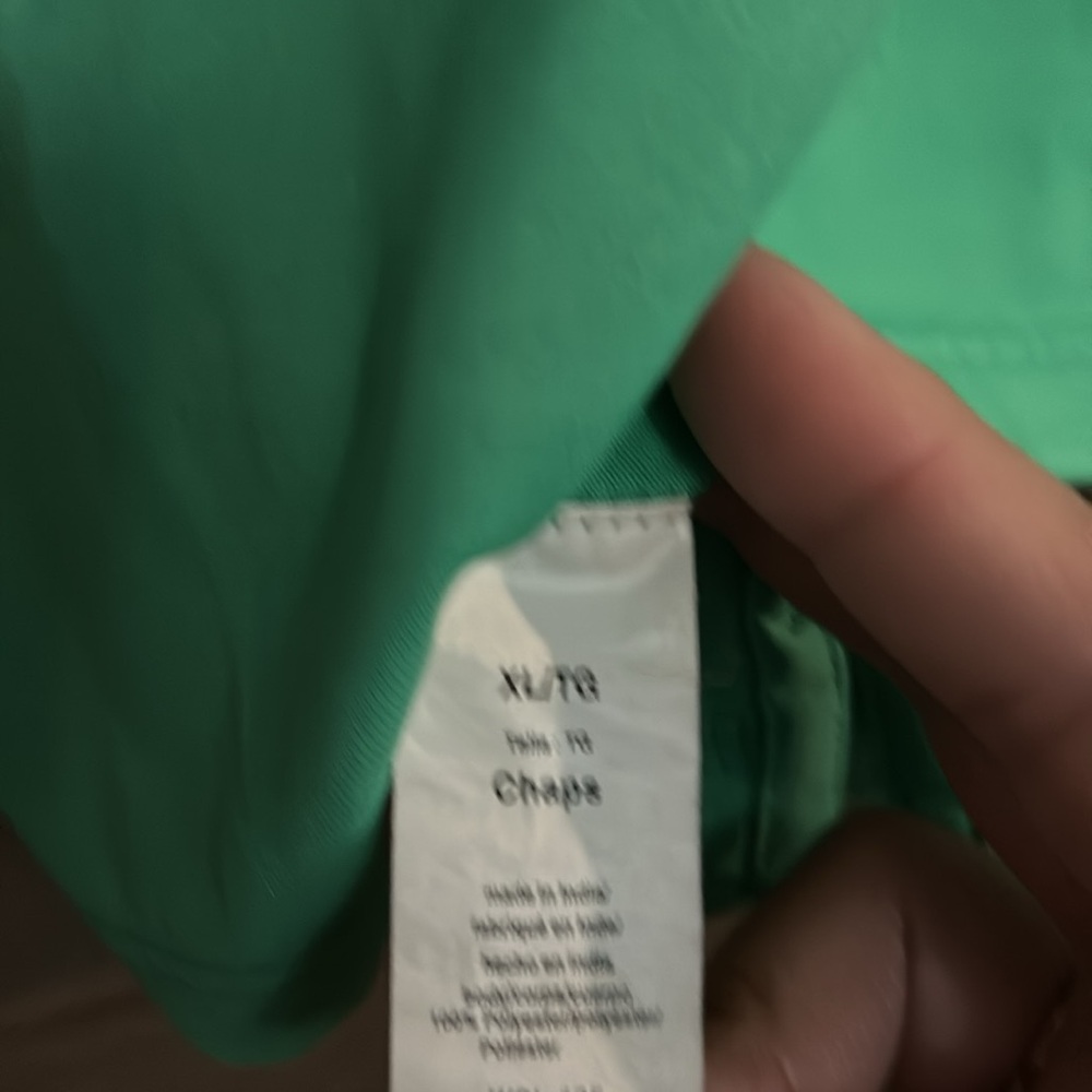 Chaps Golf 78 Mens Stay Dry SS Pastel Green Activewear Polo Shirt XL - Picture 6 of 6